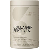 Sports Research Collagen Peptides for Women & Men, Unflavored, 16 oz., Hydrolyzed Type 1 & 3 Collagen Powder Protein Supplement for Healthy Skin, Nails, Bones & Joints
