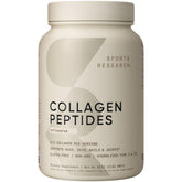 Sports Research Collagen Peptides - Hydrolyzed Type 1 & 3 Collagen Powder Protein Supplement for Healthy Skin, Nails, & Joints - Easy Mixing Vital Nutrients & Proteins, Collagen for Women & Men