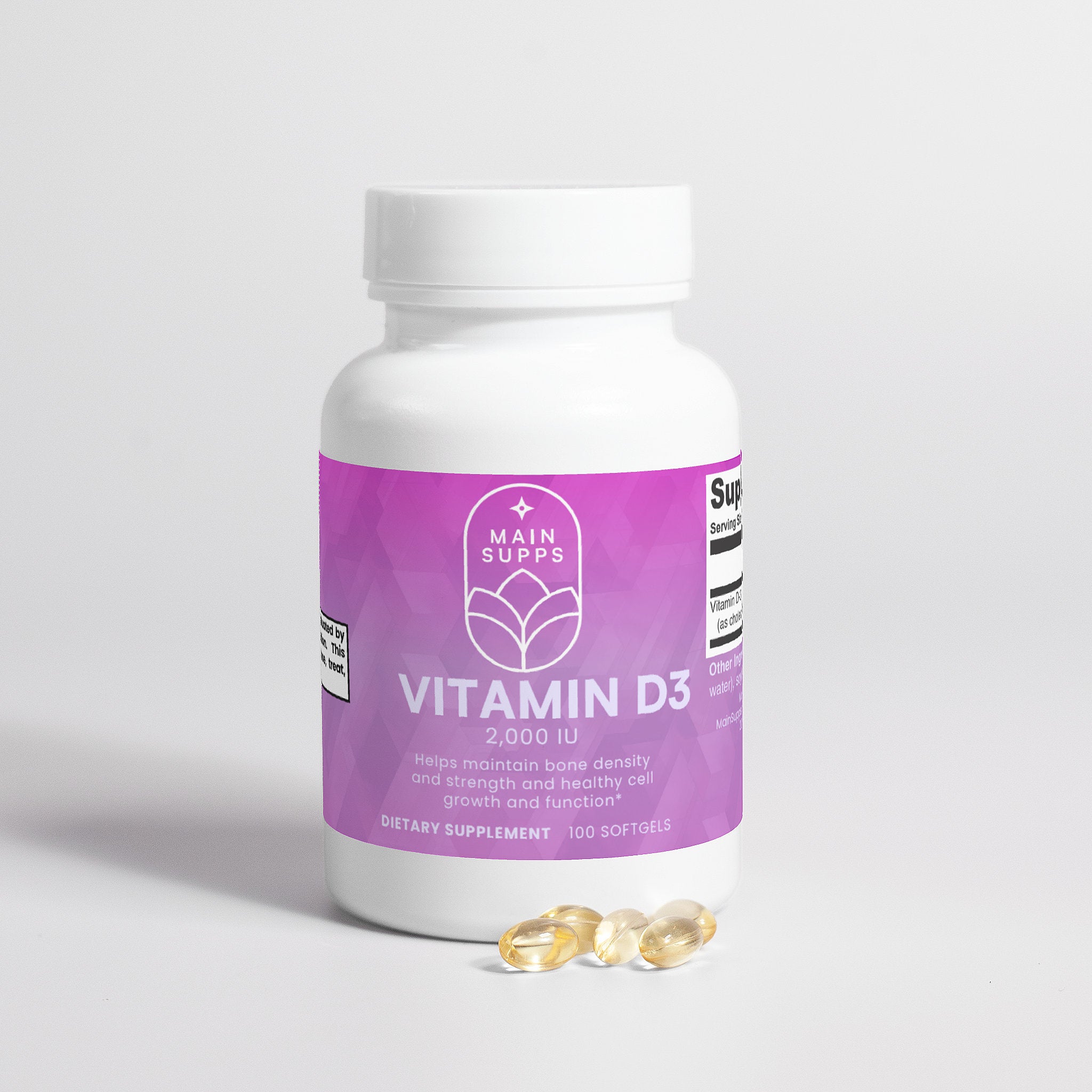 MainSupps Vitamin D3 2000 IU
