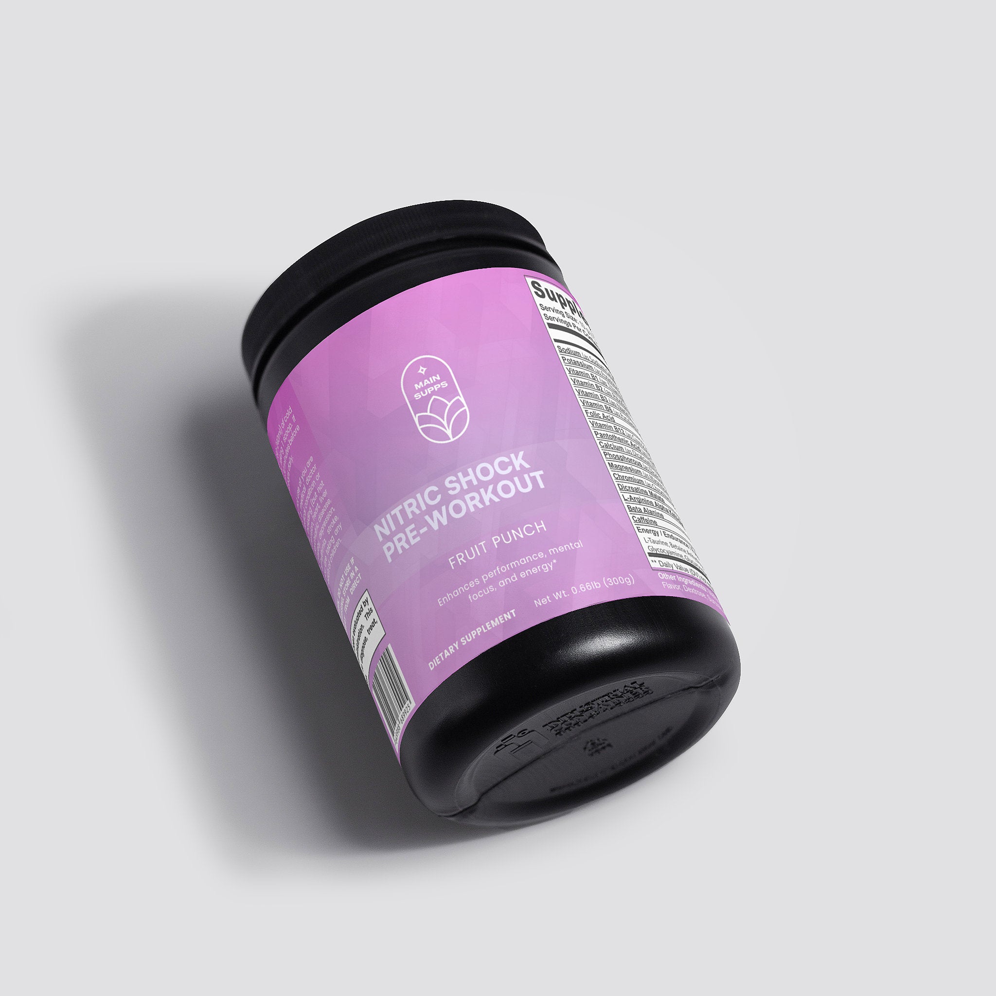 MainSupps Nitric Shock Pre-Workout (Fruit Punch)