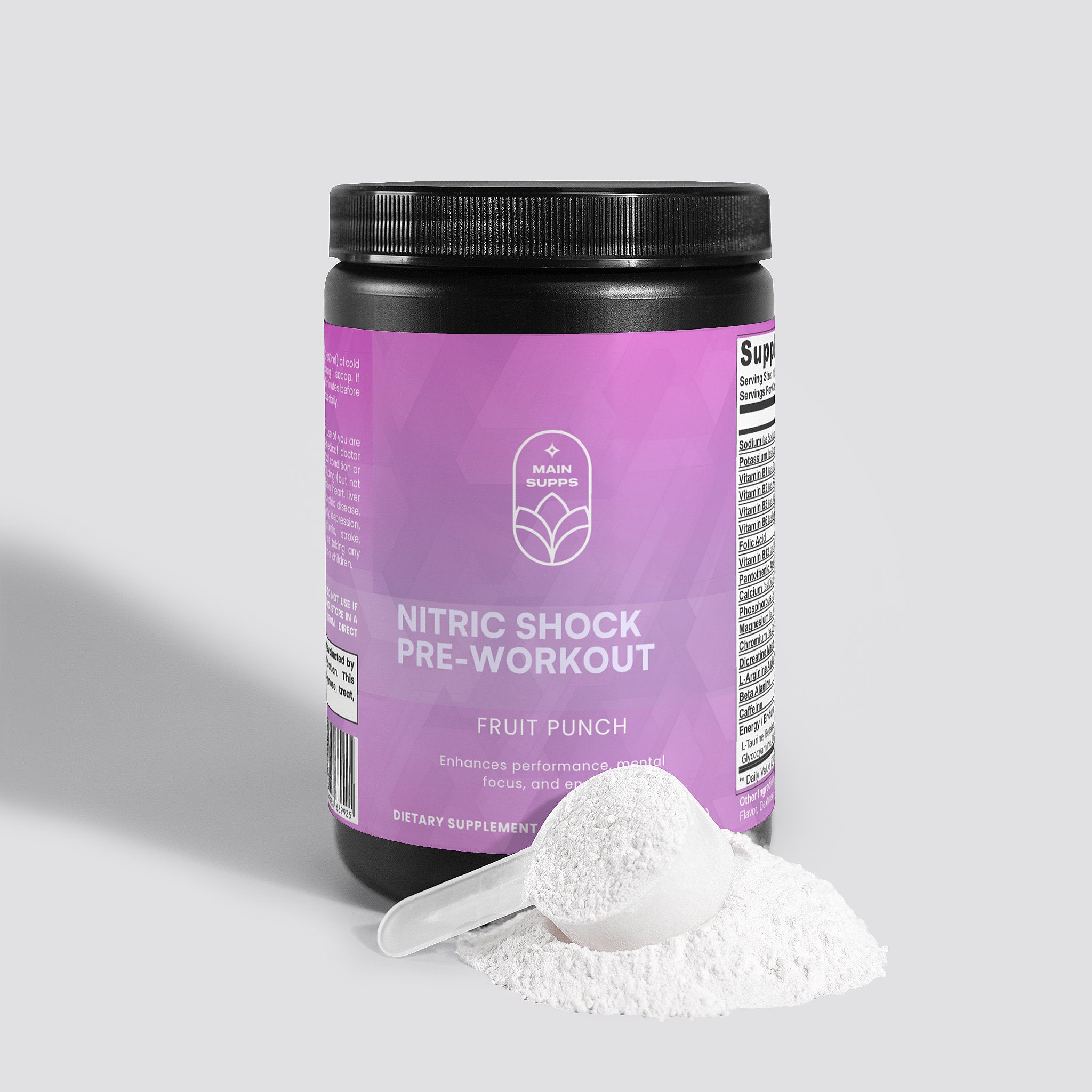 MainSupps Nitric Shock Pre-Workout (Fruit Punch)