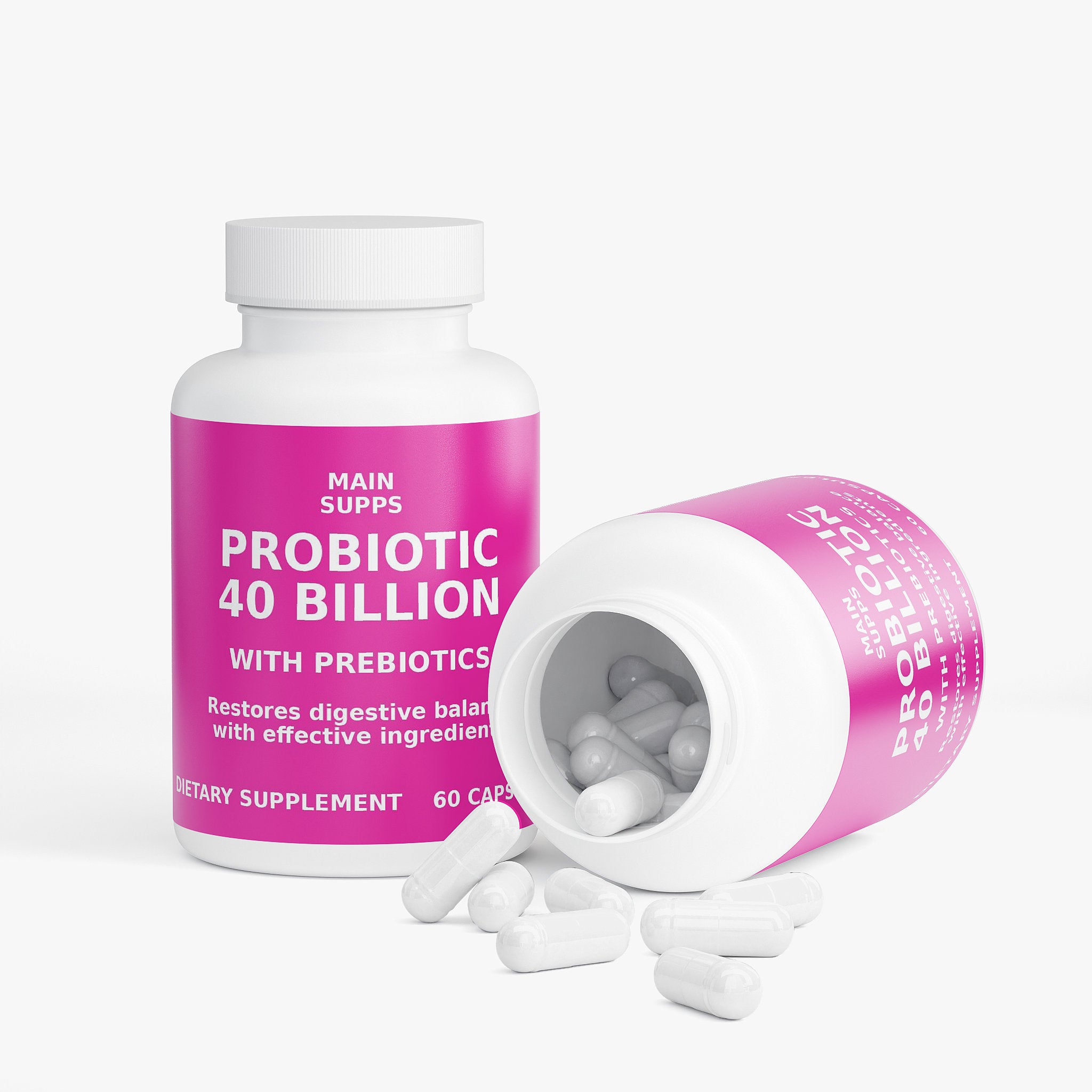 MainSupps.com Probiotic 40 Billion with Prebiotics