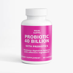 MainSupps.com Probiotic 40 Billion with Prebiotics