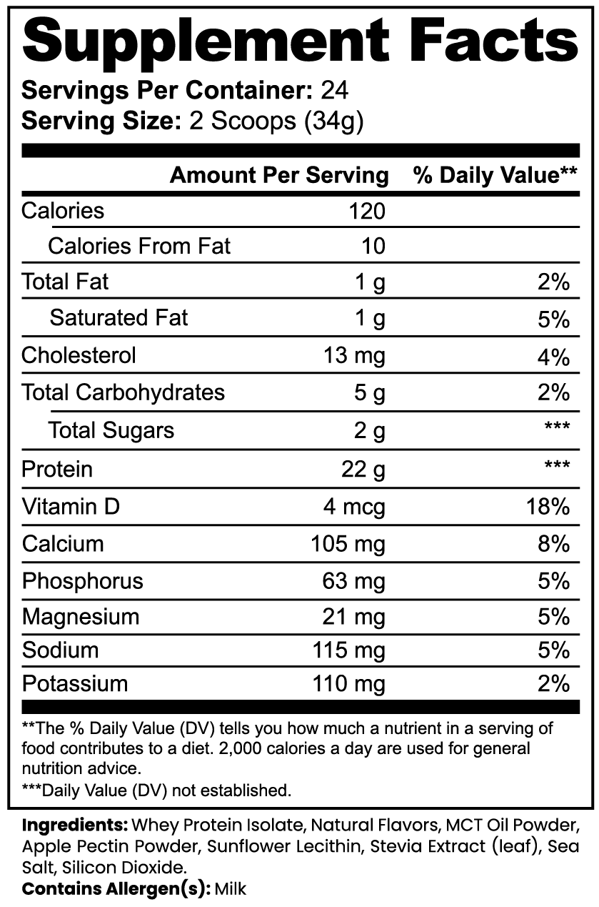 MainSupps Whey Protein Isolate (Vanilla)