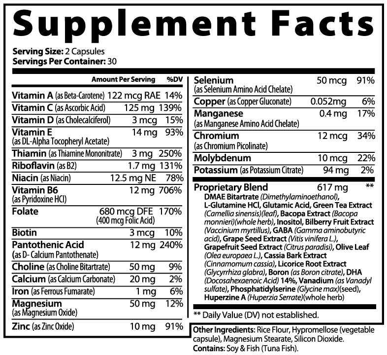 MainSupps Brain & Focus Supplement
