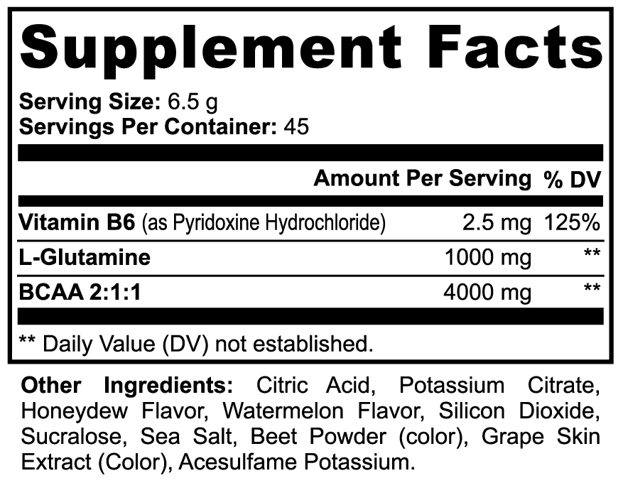 MainSupps BCAA (Honeydew/Watermelon)