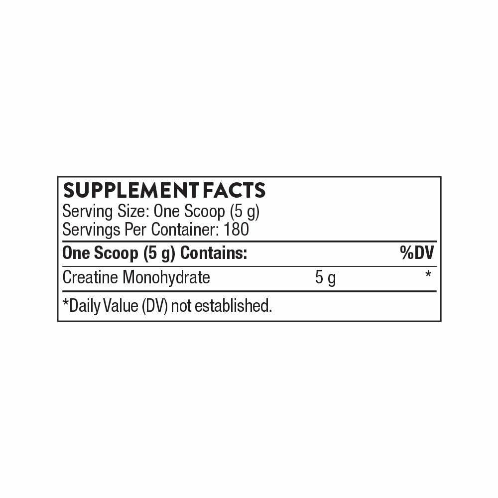 THORNE - Creatine - Creatine Monohydrate, Amino Acid Powder - Support Muscles, Cellular Energy and Cognitive Function* - Gluten-Free, Keto - NSF Certified for Sport - 32 Oz - 180 Servings