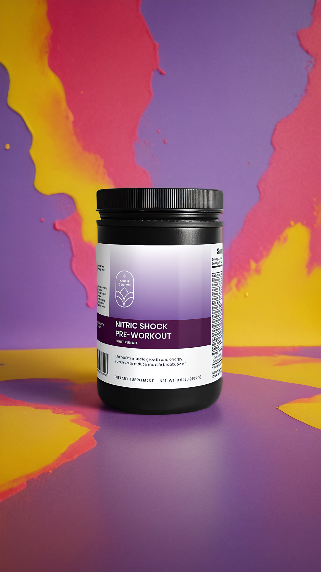 MainSupps Nitric Shock Pre-Workout (Fruit Punch)